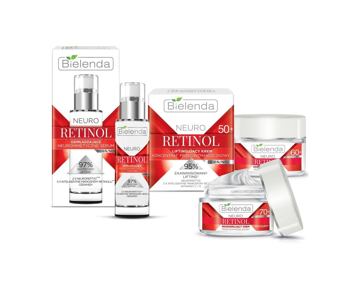 Bielenda Neuro Retinol Neuromimetic Rejuvenating Serum Day Night 30ml