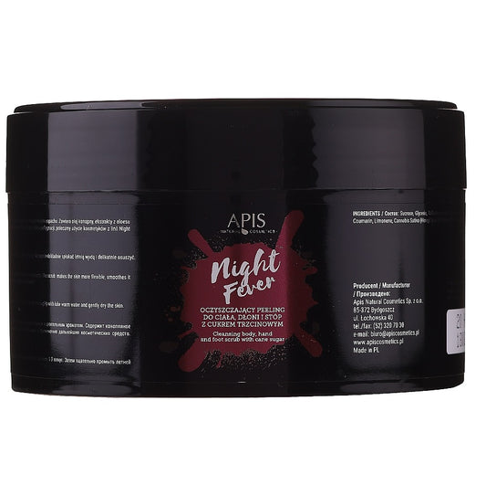 Apis Night Fever Cleansing Body Hand and Foot Scrub with Cane Sugar 250g