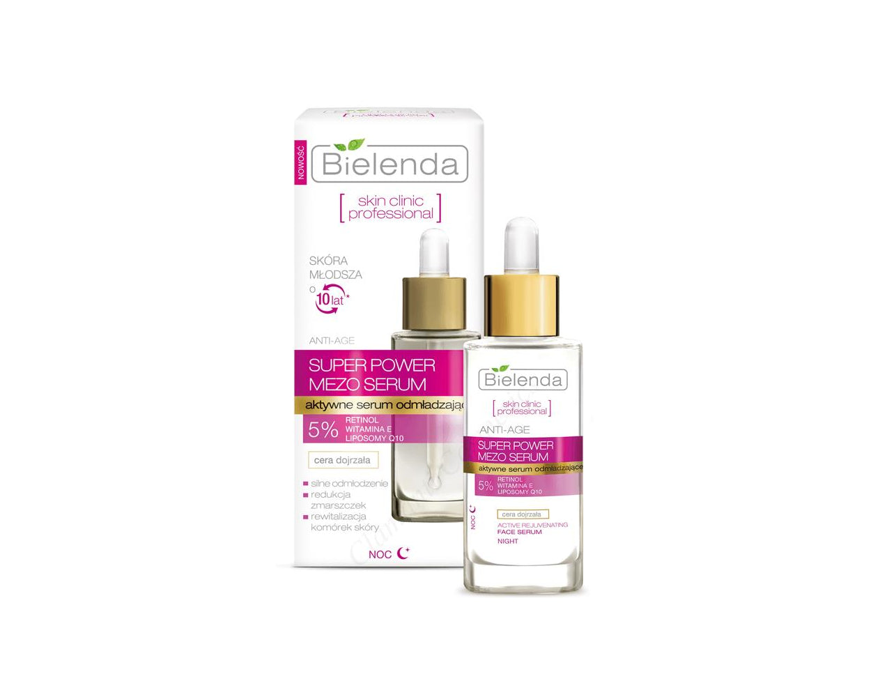 Bielenda Skin Clinic Professional Super Power Mezo Actively Rejuvenating Anti-Age Night Serum 30ml