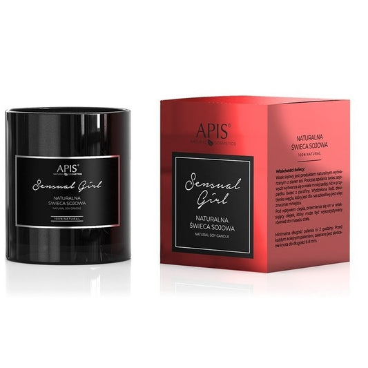 Apis Sensual Girl Natural Soy Candle Oriental Floral Fragrance 220g