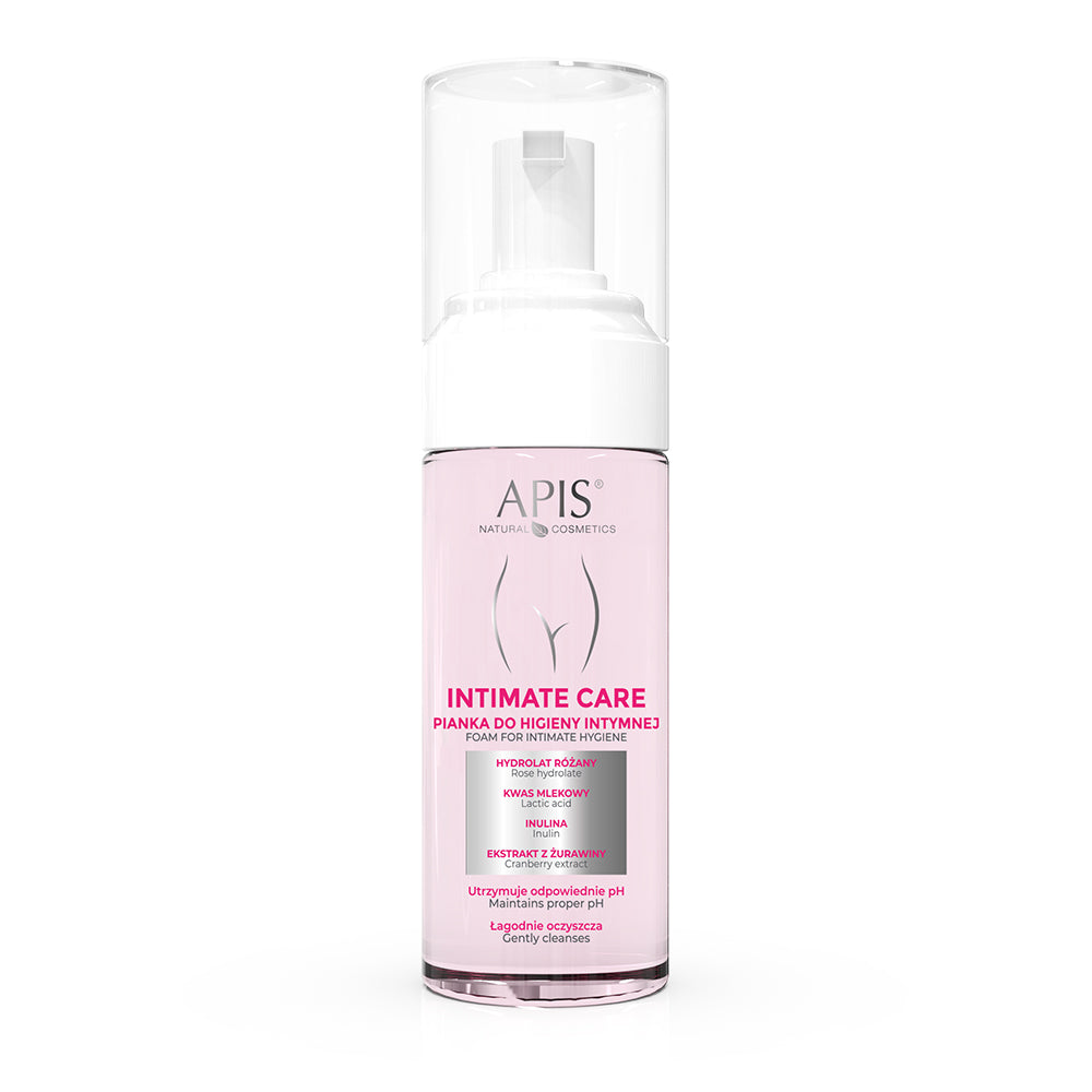 Apis Intimate Care Cleansing Foam for Intimate Care with Lactic Acid, Rose Hydrolate & Hyaluronic Acid 150ml