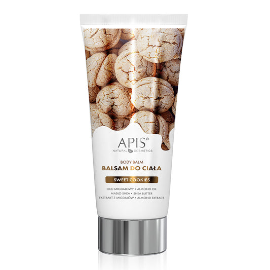 Apis Sweet Cookie Body Balm with Almond Oil, Shea Butter & Almond Extract 200ml