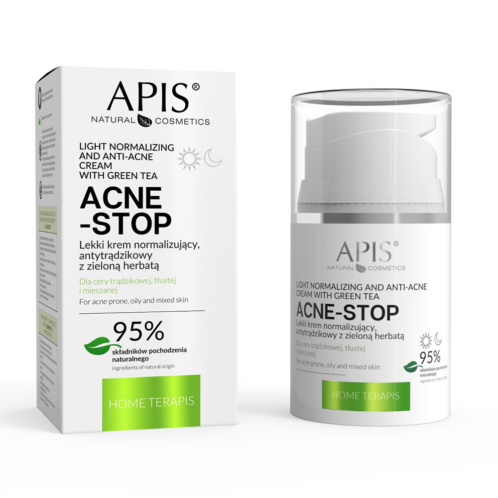 Apis Home Terapis Light Normalizing and Anti-Acne Cream with Green Tea 50ml