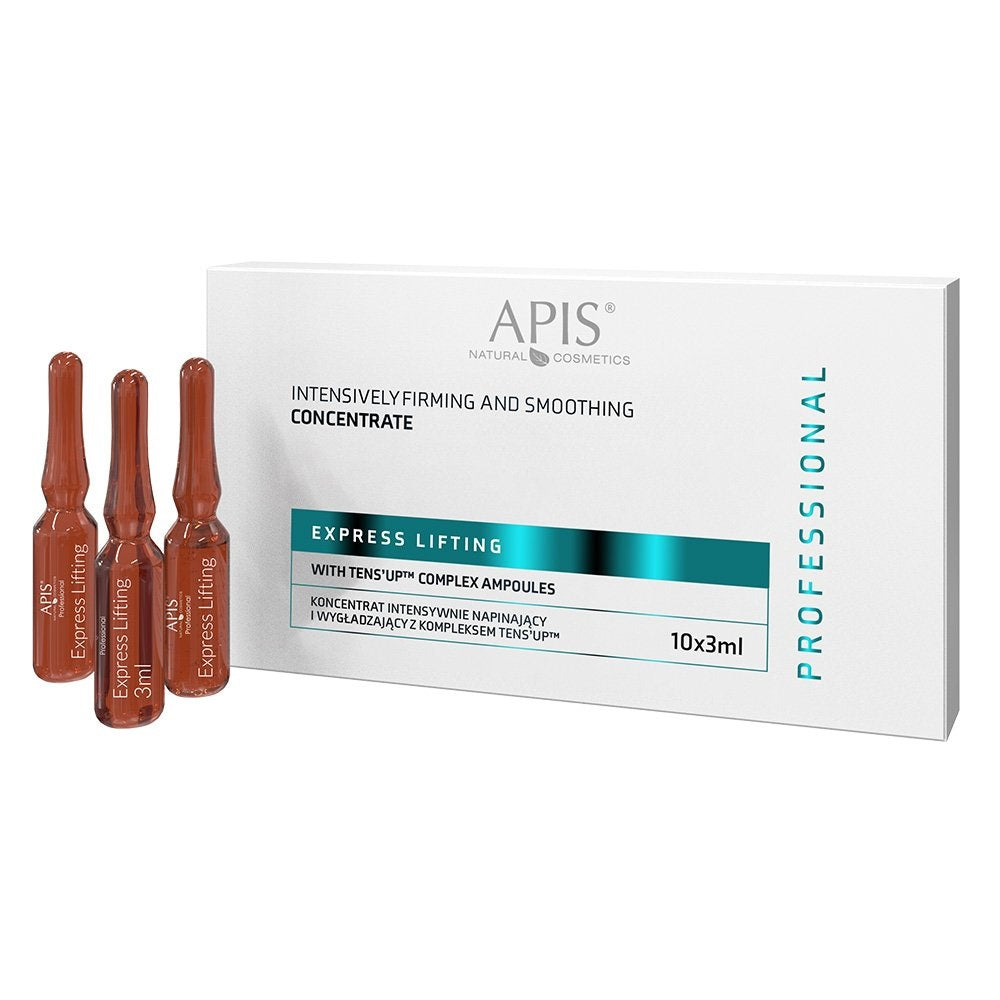 Apis Professional Express Lifting Intensively Firming and Smoothing Concentrate with Tens-Up complex  for Microneedle Mesotherapy 10x3ml