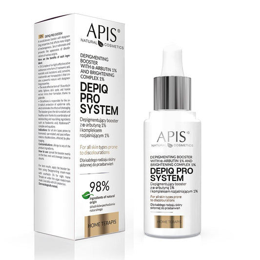 Apis Home Terapies Depiq Pro System Depigmenting Booster with 1% Alfa Arbutin & 1% Brightening Complex 30ml