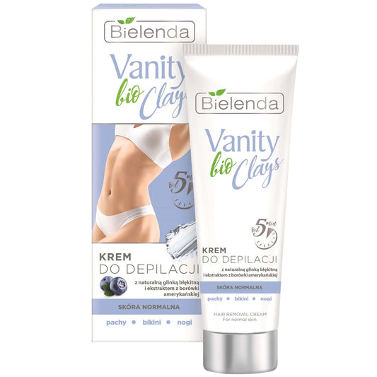 Bielenda Vanity Clays Bio Cream For Hair Removal With Blue Clay 100ml