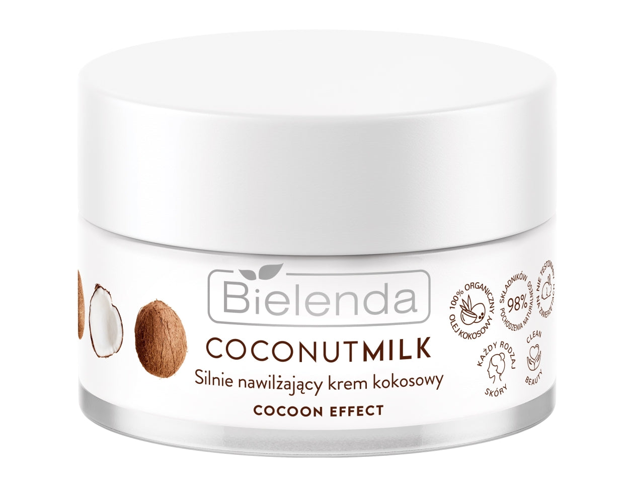 Bielenda Coconut Milk  Highly Moisturizing Cream with Cocoon Effect 50ml