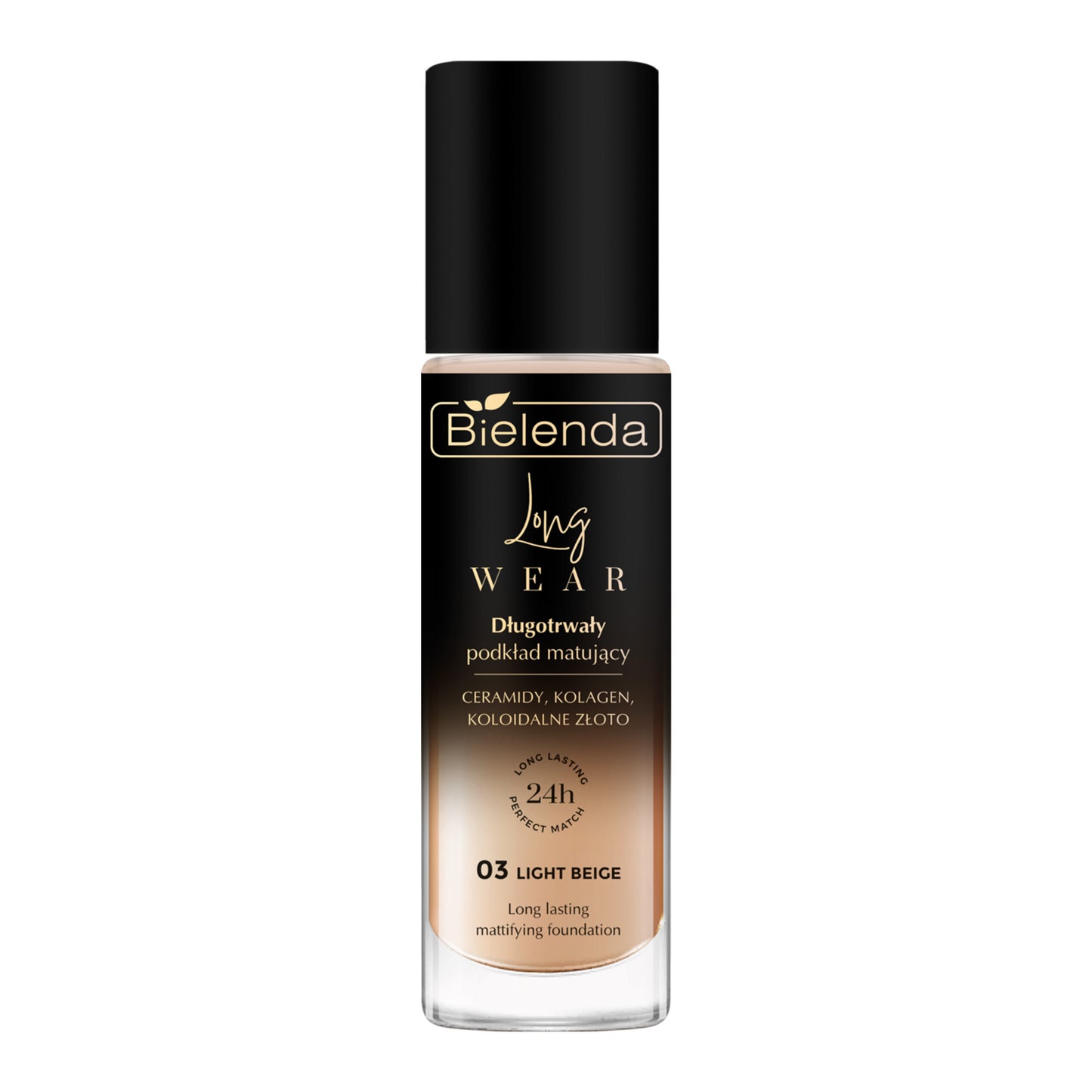 Bielenda Long Wear Long-Lasting Mattifying Foundation 03 Light Beige 30ml