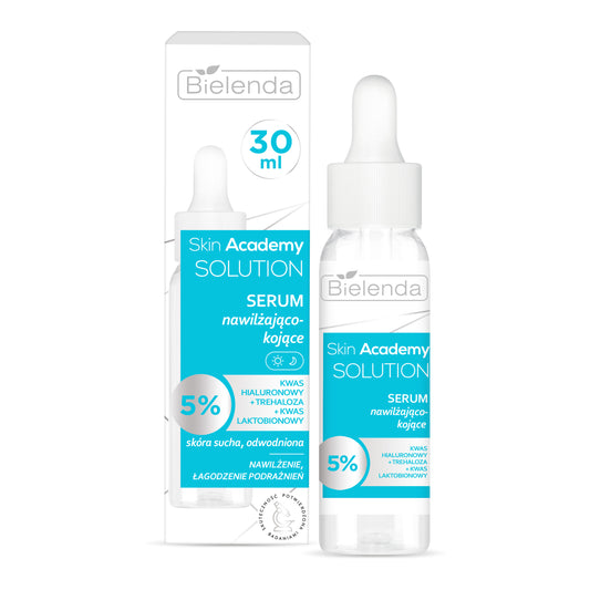 Bielenda Skin Academy Solution Moisturizing and Soothing Serum with Hyaluronic Lactic Acid & Trehaloze 30ml