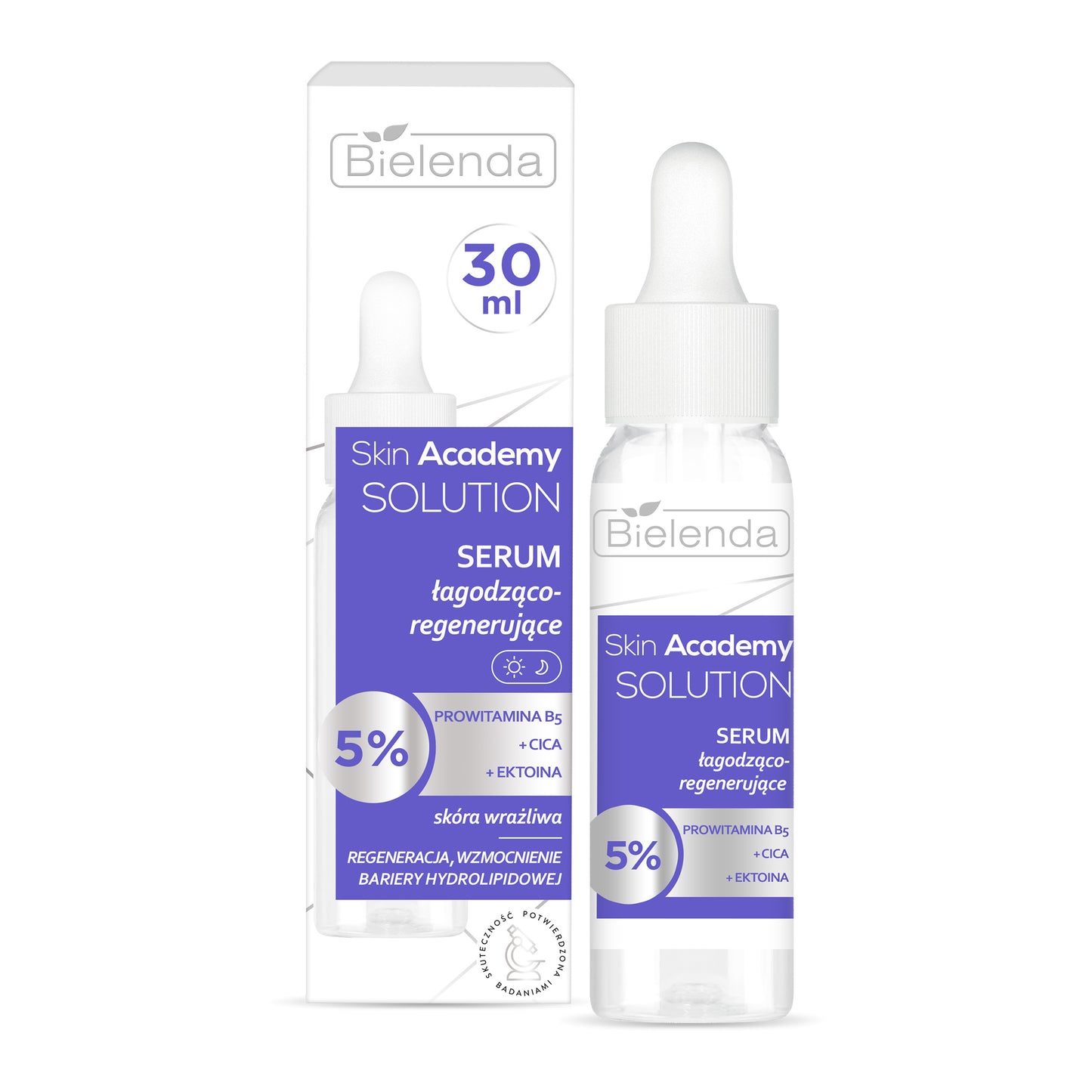 Bielenda Skin Academy Solution Soothing and Regenerating Serum for Sensitive Skin with Provitamin B5 Cica and Ectoin 30ml