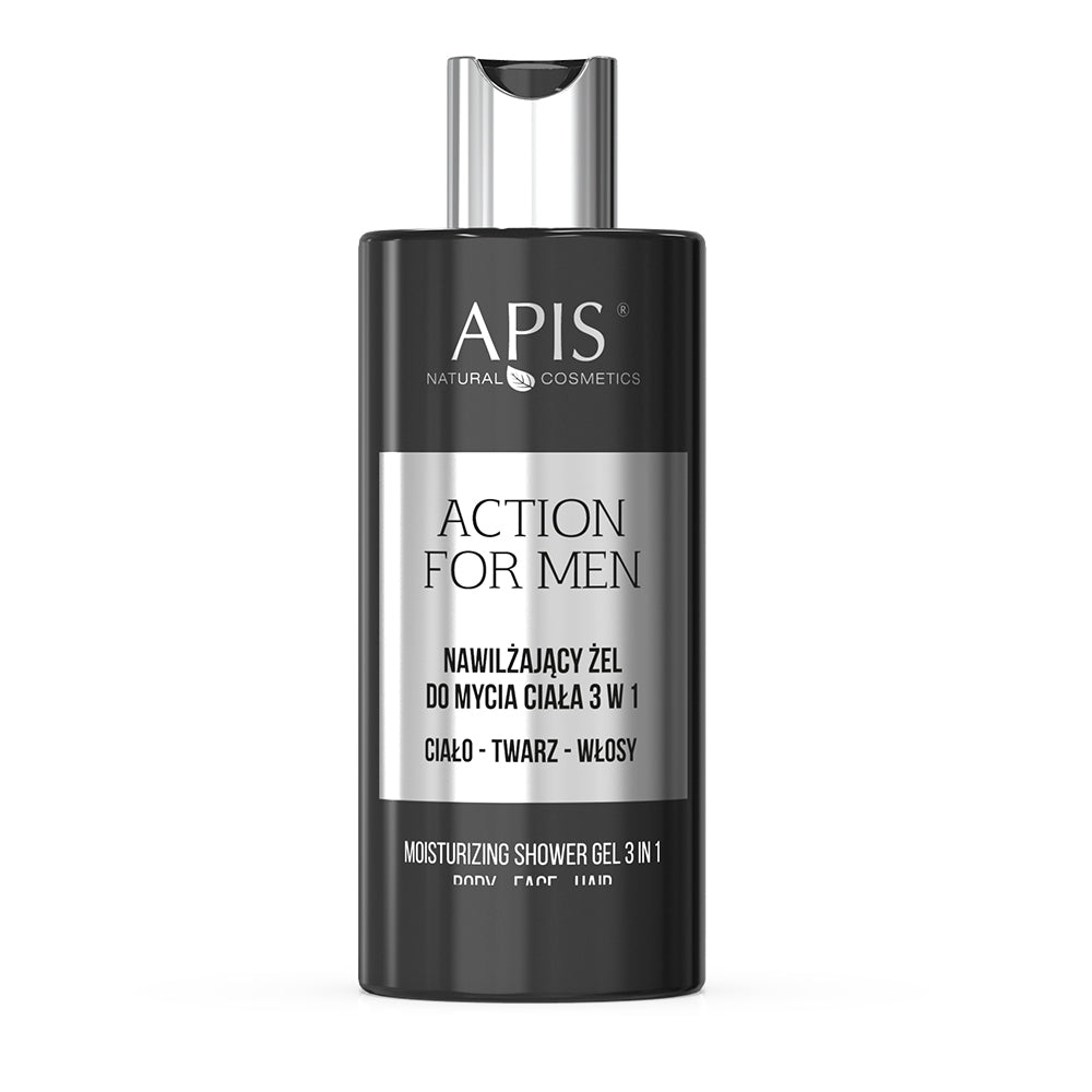 Apis Action for Men 3in1 Moisturising Body Shower Gel 300ml