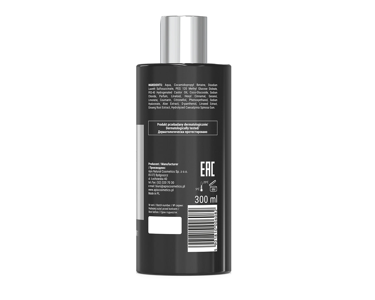 Apis Action for Men 3in1 Moisturising Body Shower Gel 300ml