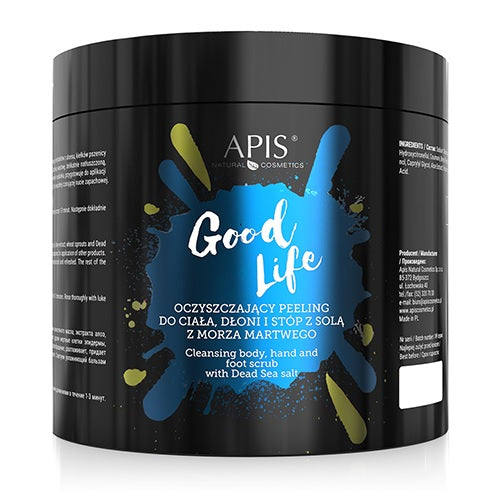 Apis Good Life Cleansing Body Hand Foot Scrub with Dead Sea Salt 700g