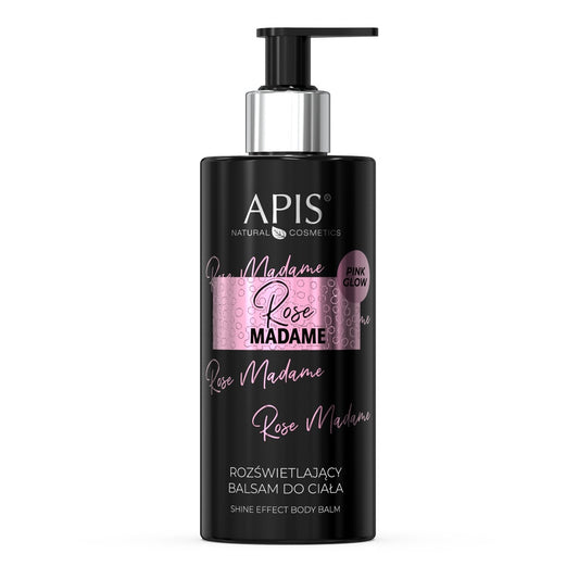 Apis Rose Madame Shine Effect Body Balm with Pink Glow Effect 300ml