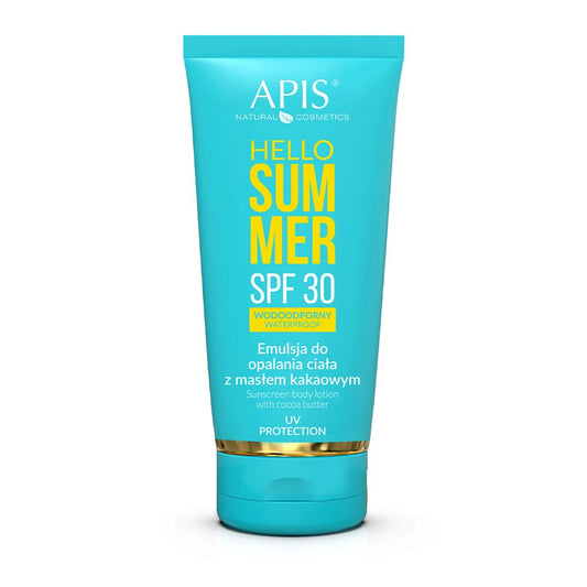 Apis Hello Summer SPF 30 Waterproof Sunscreen Body Lotion with Cocoa Butter 200ml