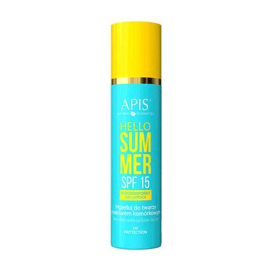 Apis Hello Summer Waterproof SPF 15 Face Mist with Cellular Nectar 150ml