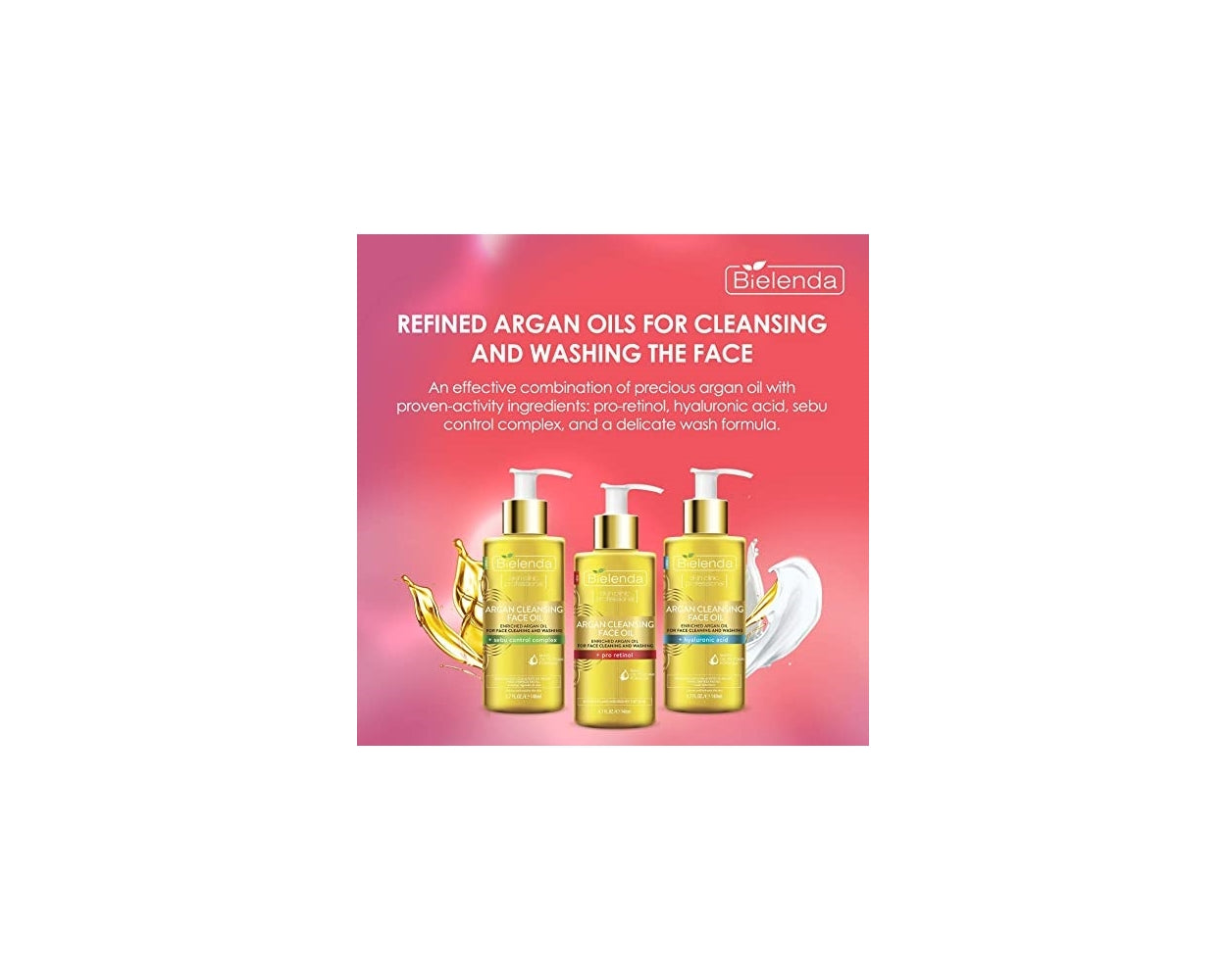 Bielenda Agran Cleansing Face Oil with Pro-Retinol 140ml