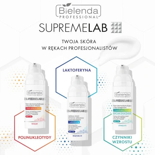 Bielenda Professional Supremelab Skin Architect Derm Dermorevitalizing Cream with Cooper Peptide& Polynucleotides 50ml