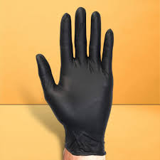 Aurelia Bold Black Nitrile Gloves Powder Free Size L 100pcs