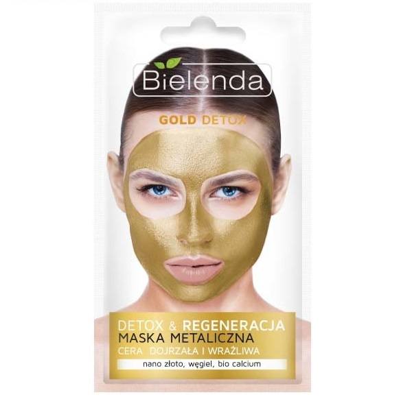 Bielenda Gold Detox Detoxifying & Regenerating Mask for Mature and Sensitive Skin 8g