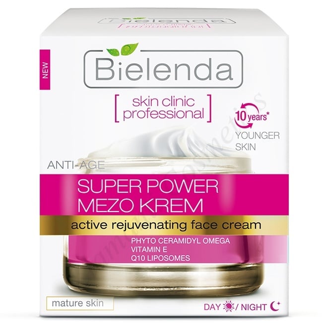 Bielenda Skin Clinic Professional Super Power Mezo Anti-Age Actively Rejuvenating Day Night Cream 50ml