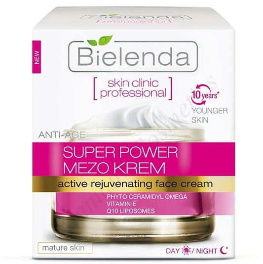 Bielenda Skin Clinic Professional Super Power Mezo Anti-Age Actively Rejuvenating Day Night Cream 50ml