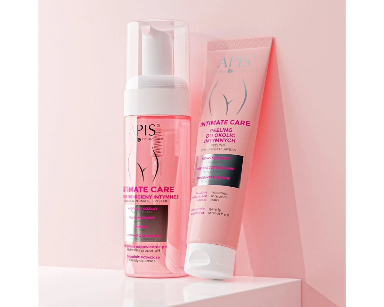 Apis Intimate Care Cleansing Foam for Intimate Care with Lactic Acid, Rose Hydrolate & Hyaluronic Acid 150ml