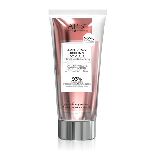 Apis Watermelon Body Scrub with Volcanic Lava 93% Natural Ingredients 200ml