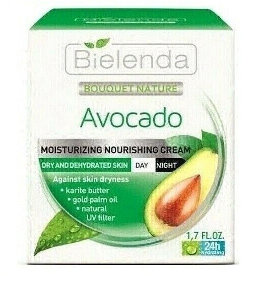 Bielenda Avocado Moisturising Nourishing Cream For Dry and Dehydrated Skin 50ml