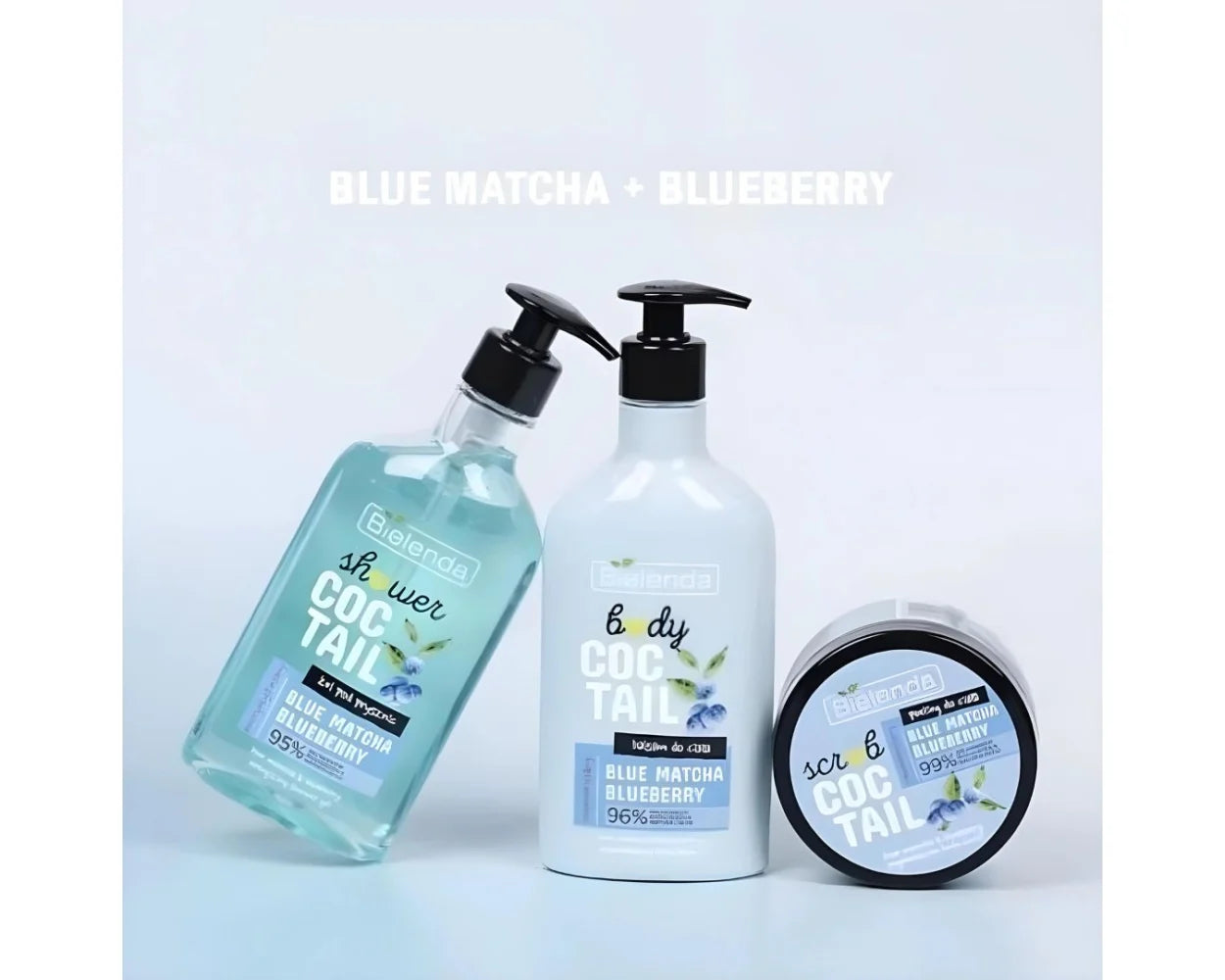 Bielenda Coctail Scrub Regenerating Body Peeling Blue Matcha + Blueberry 350g