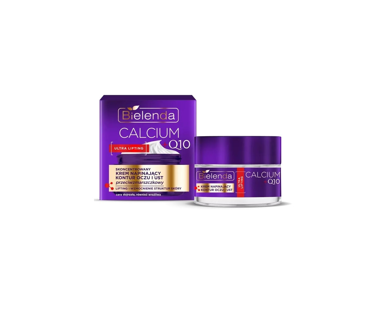 Bielenda Calcium + Q10 Concentrated Eye And Lip Contour Tightening Cream Anti-Wrinkle 15ml