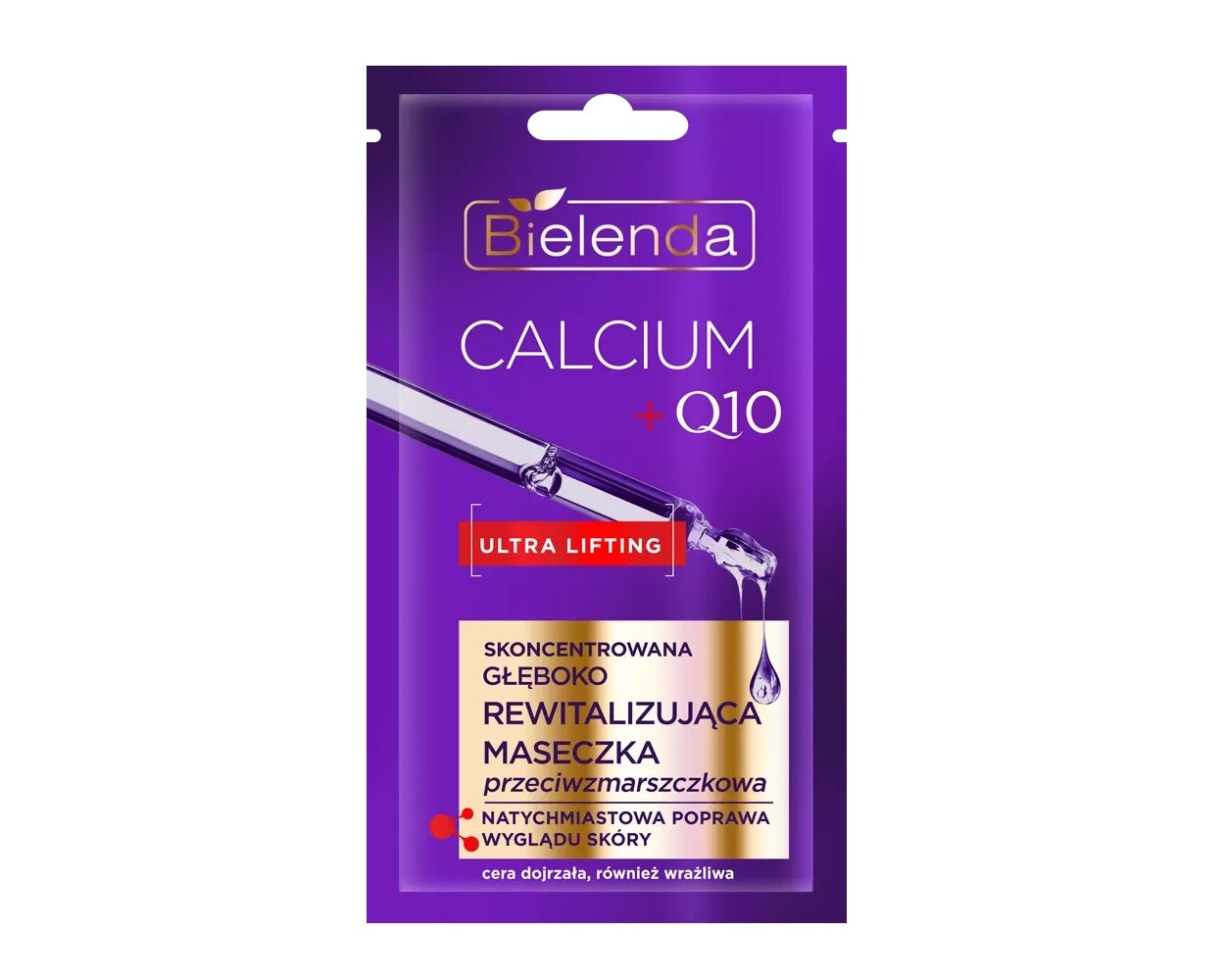 Bielenda Calcium + Q10 Concentrated Deeply Revitalizing Anti-Wrinkle Face Mask 8 g