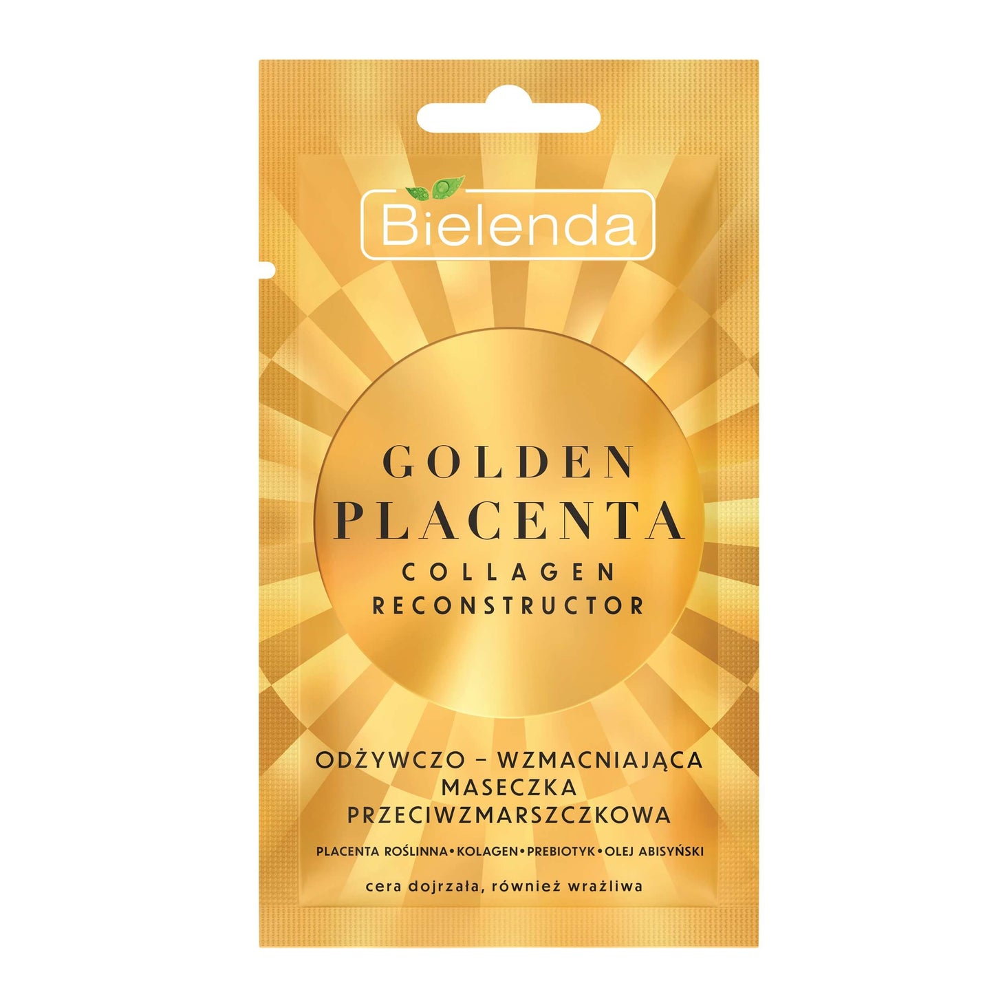 Bielenda Golden Placenta Collagen Reconstructor Nourishing and Strengthening Anti Wrinkle Mask 8g