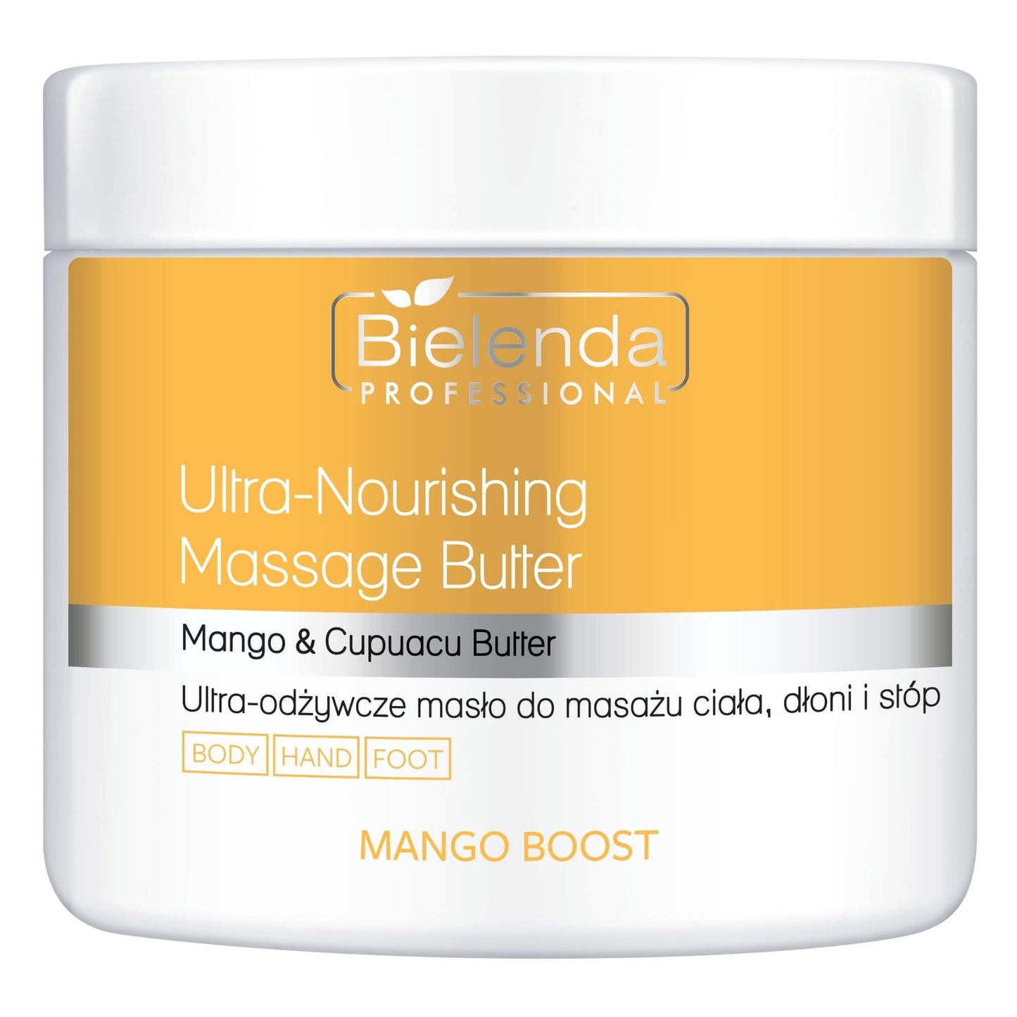 Bielenda Professional Mango Boost Ultra Nourishing Body Hand And Foot Massage Butter 500ml