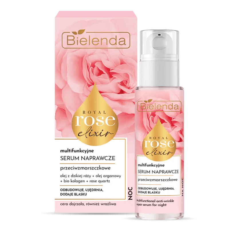 Bielenda Royal Rose Elixir Multifunctional Anti-Wrinkle Repair Night Serum 30ml