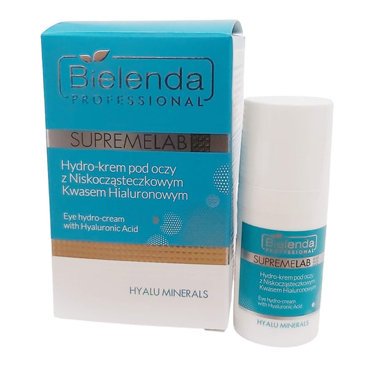 Bielenda Professional Hyalu Minerals Hydro Eye Cream with Low Molecular Weight Hyaluronic Acid 15ml