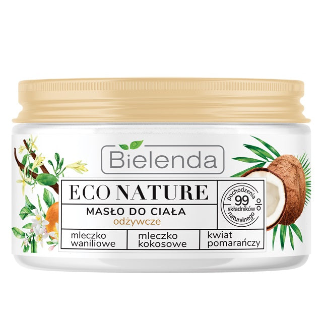 Bielenda Eco Nature Vanilla Milk Coconut Milk Orange Blossom Nourishing Body Butter 250ml