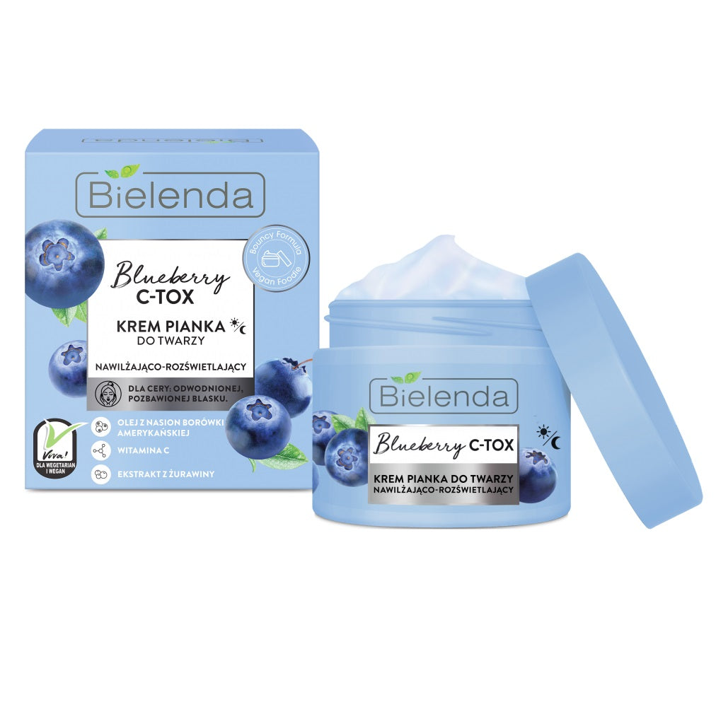 Bielenda Blueberry C-TOX Cream Foam Moisturising and Brightening 40g