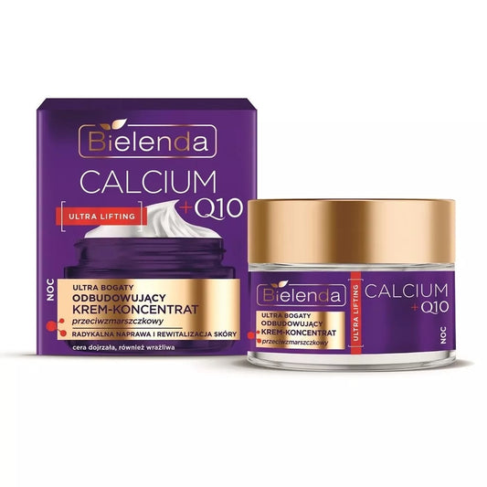 Bielenda Calcium + Q10 Ultra Rich Rebuilding Anti-Wrinkle Concentrate Night Cream 50ml