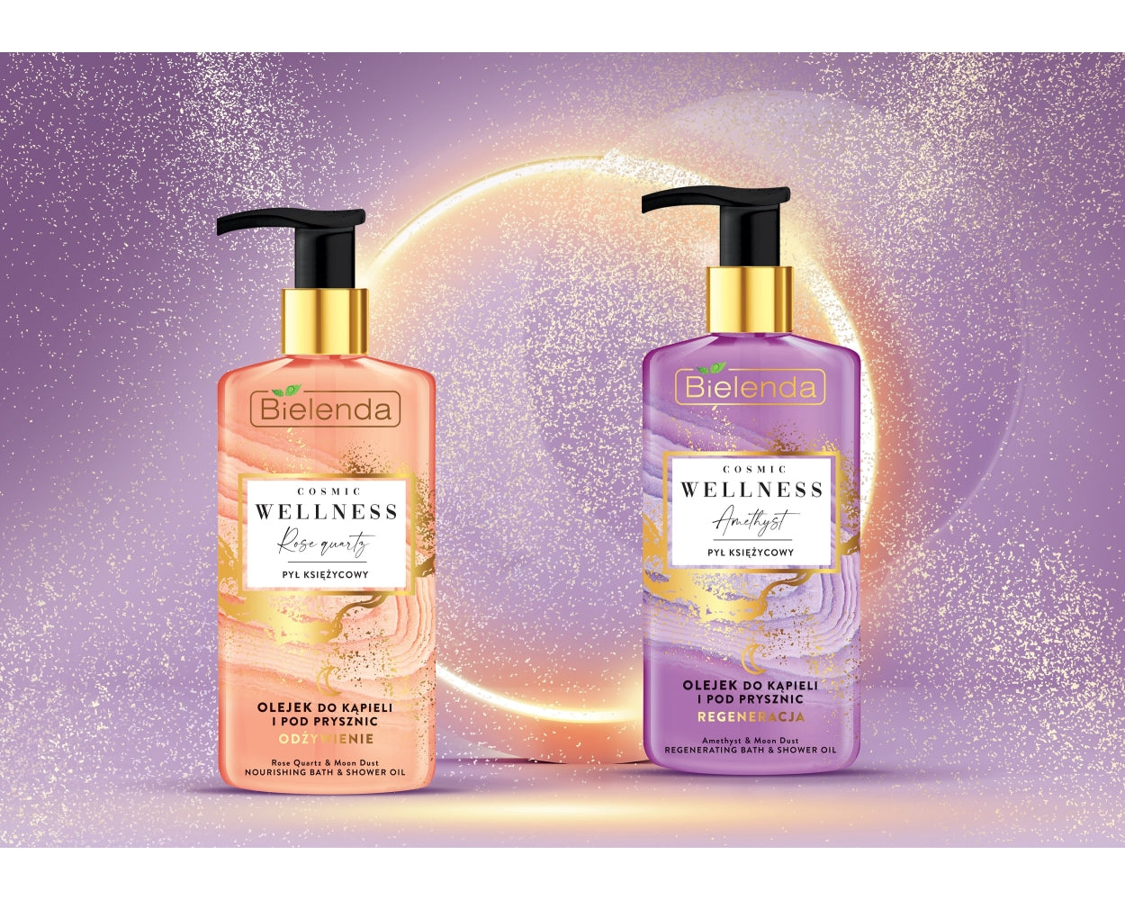 Bielenda Cosmic Wellness Moon Dust and Rose Quartz Bath and Shower Gel 250ml