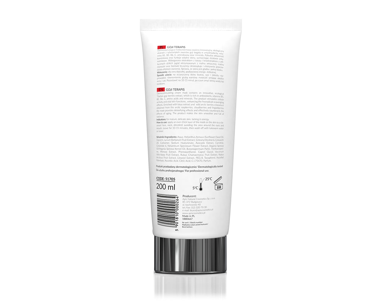 Apis Professional Goji Terapis Dermostimulating Mask with Tibetan Goji Berries 200ml