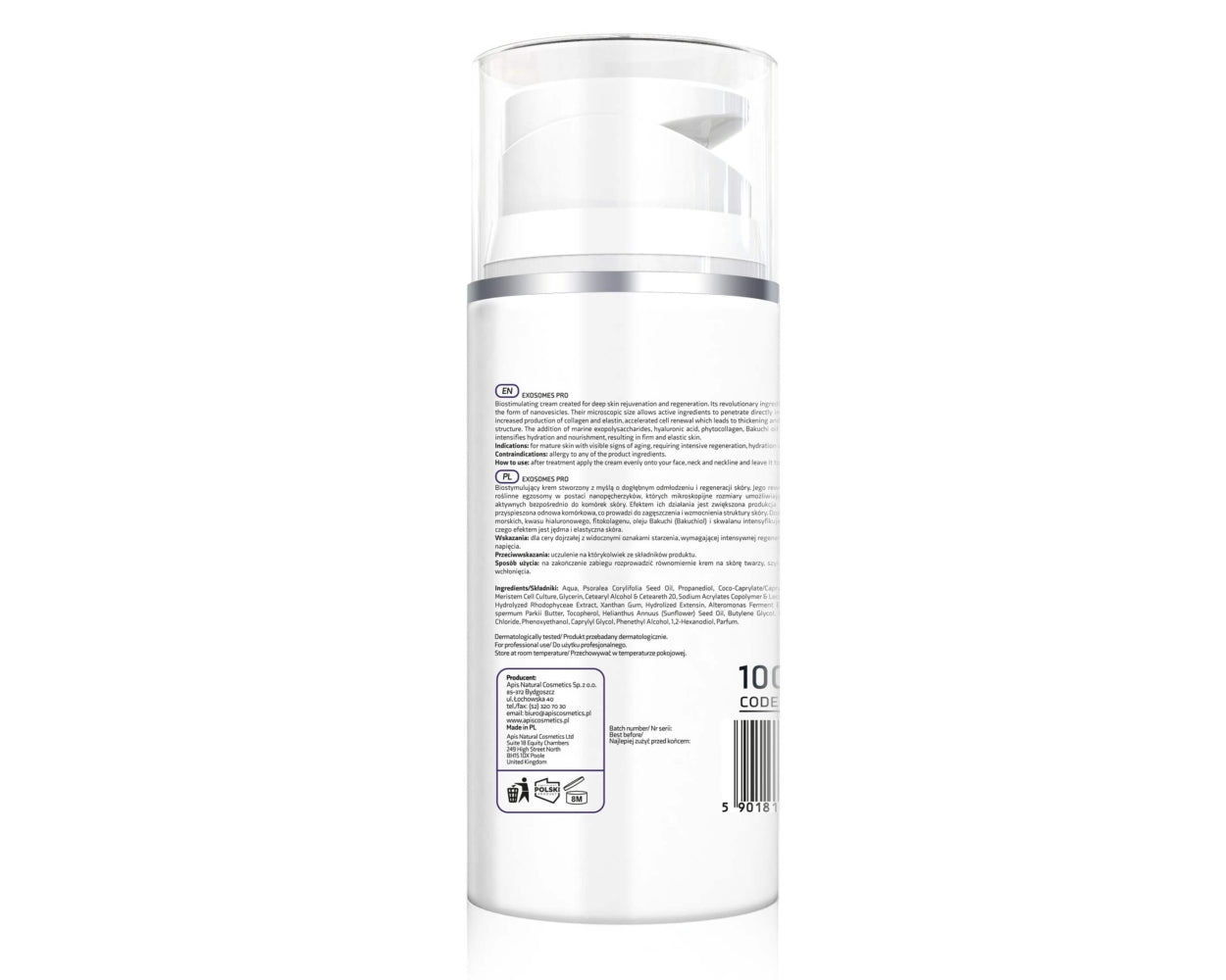 Apis Professional Exosomes Pro Biostimulating Face Cream With Plant Exosomes and Marine Exopolysaccharides 100ml