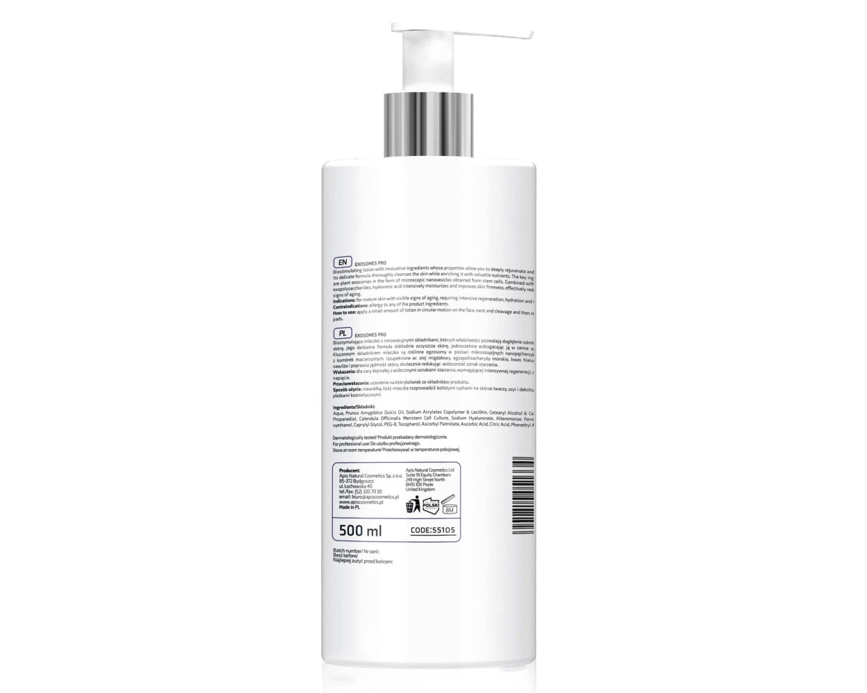 Apis Professional Exosomes Pro Biostimulating Cleansing Lotion With Plant Exosomes & Marine Exopolysaccharides  500ml