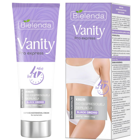 Bielenda Vanity Pro Express for Express Depilation Bikini Armpits Legs with Black Orchid Normal Skin 75ml