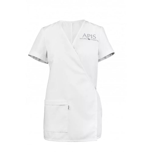 Apis Professional Cosmetic Apron- White Size 12-14 / M