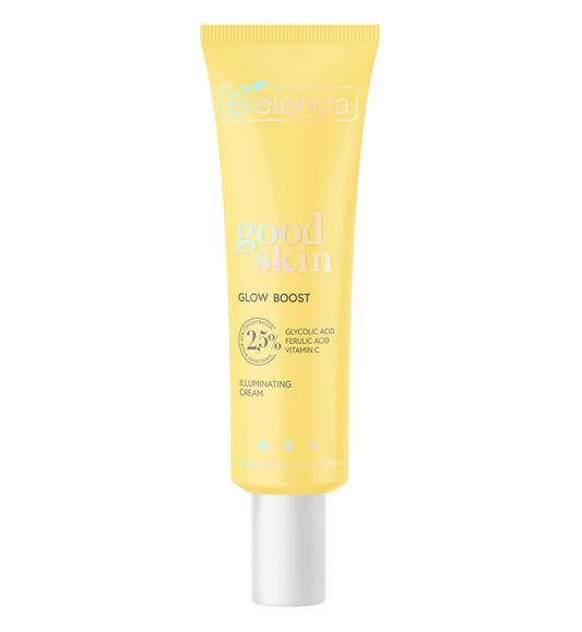 Bielenda Good Skin Glow Boost Brightening Cream - Glycolic Acid, Vitamin C, Ferulic Acid 50ml