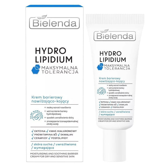 Bielenda Hydro Lipidium Maximum Tolerance Moisturising Soothing Barrier Cream Dry Skin 50ml