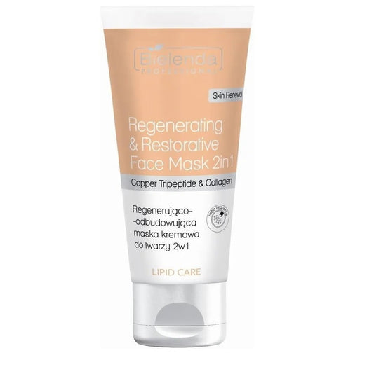 Bielenda Professional Lipid Care 2in1 Regenerating & Restoring Face Mask with Cooper Tripeptide & Collagen 150ml