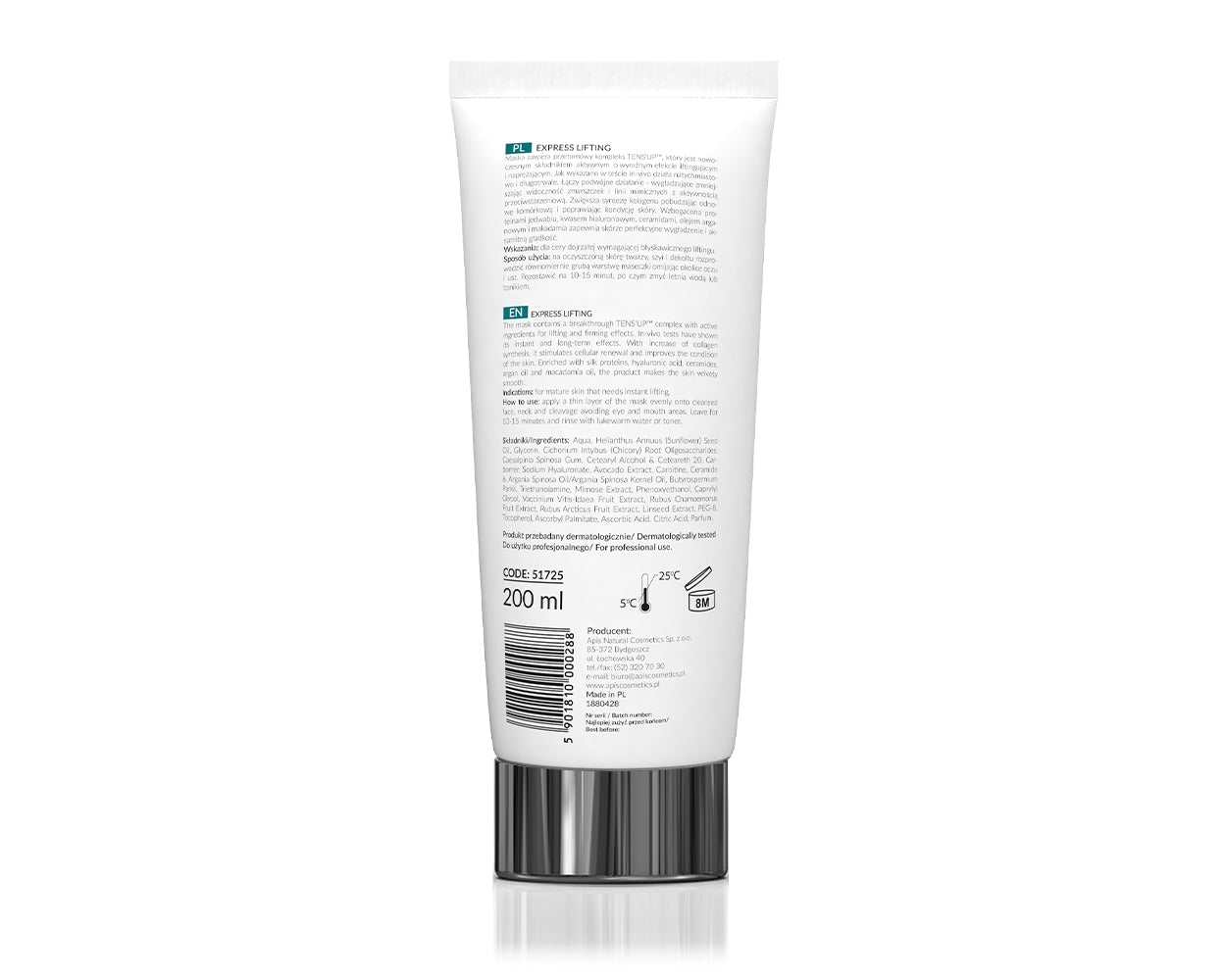 Apis Professional Express Lifting Intensive Firming Mask with TENS'UP™ Complex 200ml