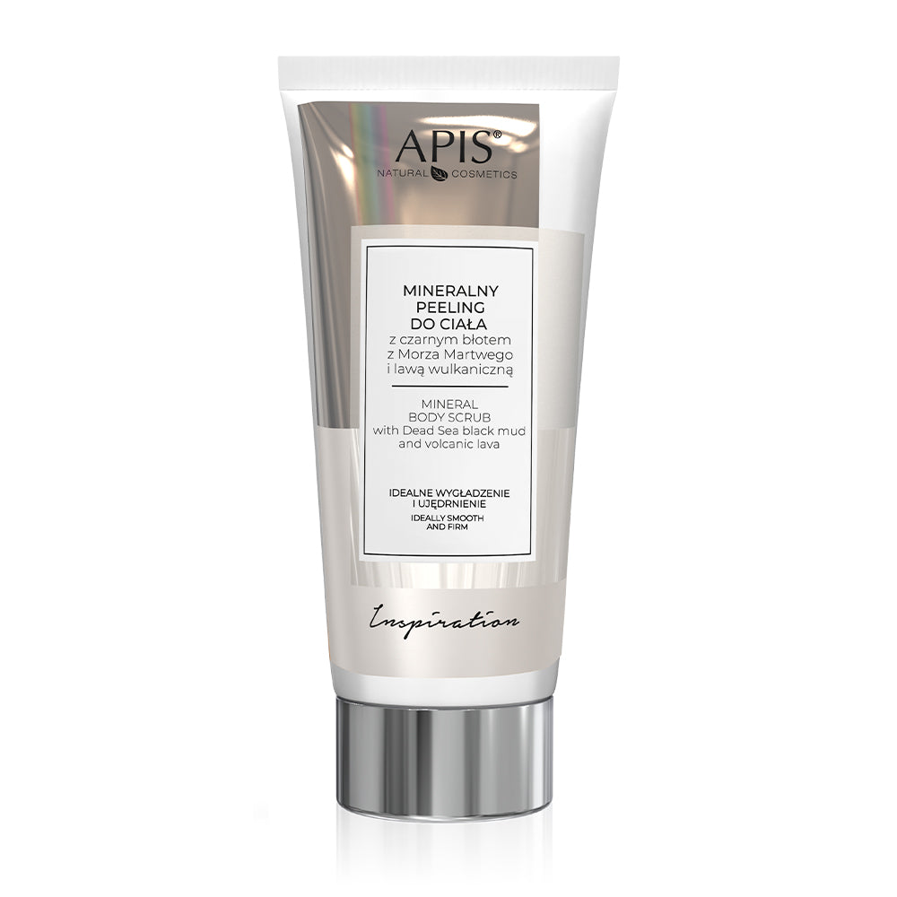 Apis Inspiration Mineral Body Scrub with Dead Sea Black Mud and Volcanic Lava 200ml